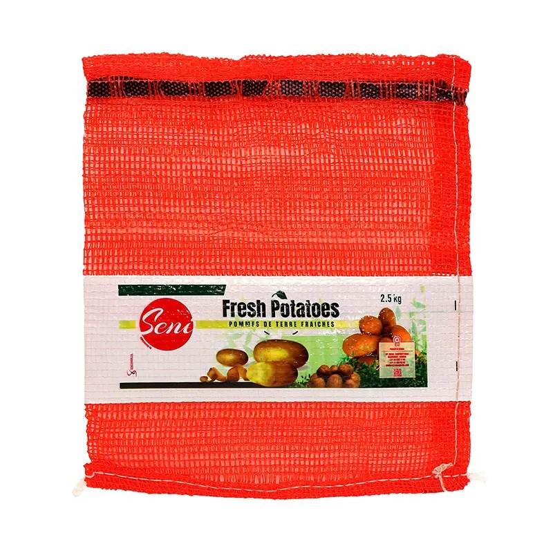 Wholesale Empty Net Bag Eco Friendly Plastic Packing Orange Onion Potato Cabbage Garlic Fruit Vegetable PP Leno Mesh Bag