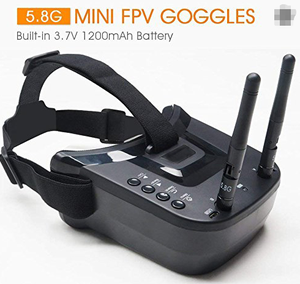 VR009 Black 3 Inch 5.8GHz 40CH FPV Goggles First Person View <b>Glasses</b> for FPV RC Drone - Product Image 5