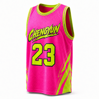 Maillot de basket oversize lumineux style streetwear pour festival, personnalisable