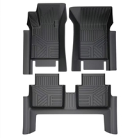 Tapis de sol pour pick-up BYD Shark 6, matériau TPE, épaisseur 2 mm, imperméable, antidérapant, motif à carreaux, ensemble complet de 4 pièces, doublure de coffre