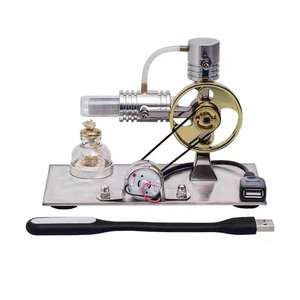 Kit de Modélisation de <span class=keywords><strong>Moteur</strong></span> <span class=keywords><strong>Stirling</strong></span> - Matériaux <span class=keywords><strong>Bois</strong></span> et Plastique, Sans Batterie Requise, Jouet d'Expérience Scientifique à Usage Éducatif - Product Image 4