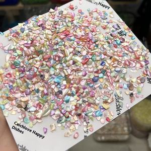 Internet Celebrity Flatback Nail Art Bijoux Abella DIY Hodgepodge Strass Gravier Tempête Irrégulière Shell Nail Decor Verre - Product Image 2