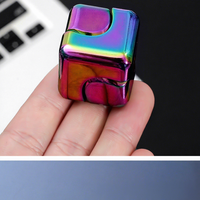 Cube Magique Anti-Stress et Jouet Sensoriel 4-en-1 NC Desktop Metal Fidget Spinner pour l'Anxiété et la Concentration, Unisexe, à partir de 14 ans