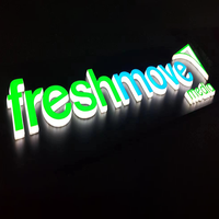 Enseigne lumineuse avec logo publicitaire, enseigne rétroéclairée avec logo LED, enseigne en acrylique 3D avec signature LED, enseigne personnalisée en LED 3D pour entreprise
