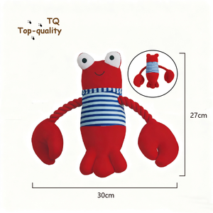 Juguete para masticar perro chirriante ecológico, Animal de peluche, divertido, Extra grande, interactivo, limpieza de dientes, juguete indestructible para mascotas para cachorros - Product Image 5