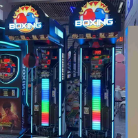 Máquina de juego de boxeo para interiores que funciona con monedas de nuevo diseño, máquina de juego de boxeo Arcade interactiva electrónica deportiva