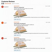 Tente de glamping gonflable de luxe de 12 m² - Tente cabine automatique en Oxford imperméable avec cheminée pour les États-Unis et l'UE