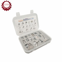 16-Set Boîte en plastique Pied-de-biche pour machine à coudre domestique multifonctionnelle Pièces de machine à vêtements