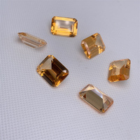 Topaze impériale jaune brésilienne naturelle taillée à facettes taille personnalisée pierres précieuses en vrac de vente directe d'usine