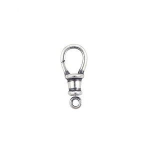 Conector de Plata de Ley 925 para Colgante de Collar, Cierre Giratorio Ovalado, Soporte para Dijes, Fecho de Langosta, 14mm 16mm - Product Image 1