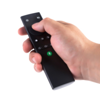 Nouveauté DT-014 Télécommande universelle intelligente IR BLE vocale pour TV, logo/fonctions/icônes personnalisables OEM, ABS