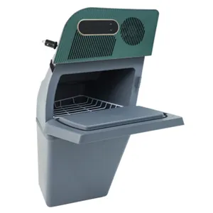 双区15L绿色黑色便携式冷冻压缩机电动冷却器，适用于特斯拉Y型行李箱无损安装