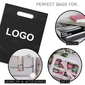 Sacchetti di Plastica Personalizzati con Logo Fustellato per Catering e Asporto, <span class=keywords><strong>Borse</strong></span> Commerciali Rinforzate con Manici - Product Image 3