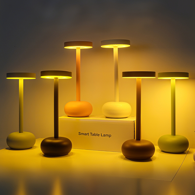 Bedroom Bedside LED Rechargeable Metal Desk Lamp bar Outdoor Restaurant Decoration Touch Switch Desk Lamp