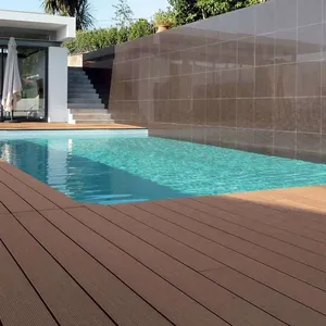 Plancher extérieur en wpc pour balcon de jardin Panneaux de terrasse en bois composite imperméable avec accessoires