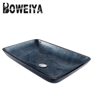 Lavabo en verre peint à la main, faible prix, <span class=keywords><strong>vasque</strong></span> pour salle de bains, Design - Product Image 4