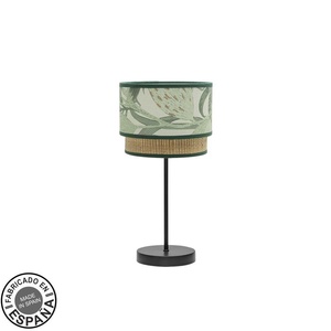 Lampada da tavolo piccola, 1xE14, nero/verde naturale, 42x18x18 cm, ideale per l'illuminazione decorativa in spazi ridotti. - Product Image 1