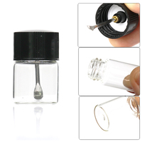 Flacon en verre borosilicate personnalisé de 5 ml et 7,5 ml, hermétique et anti-odeur, pour pilules, avec cuillère en acier inoxydable