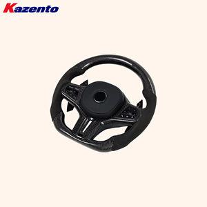 Volant pour <span class=keywords><strong>BMW</strong></span> Série 5 G30 18-24, carbone <span class=keywords><strong>Alcantara</strong></span> et palettes de changement de vitesse - Product Image 2