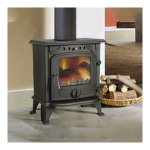 Poêle à bois en fonte FLAME, design européen moderne, 438x324x609mm, pour cuisine intérieure, villa extérieure, chauffage au bois - Product Image 1