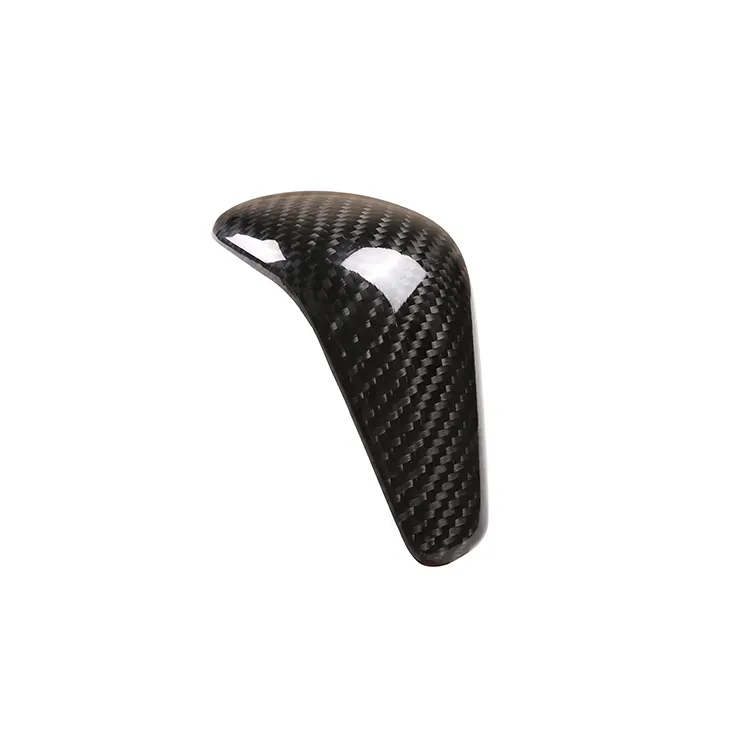 Xe phụ kiện nội thất sợi carbon xe bánh Shift Knob Head Sticker bìa cho AUDI A6L A7 giá bán buôn