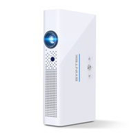 Projecteur portable LCD 4K 400 Ansi à marque privée en gros, distance de projection de 1 à 6 mètres, projecteur intelligent 3D R19, trépied gratuit, 16 Go