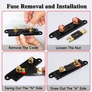 <span class=keywords><strong>Portafusibles</strong></span> de Barra <span class=keywords><strong>Doble</strong></span> Midi de 250A 32VDC con Recubrimiento Dorado, Certificado CE, Base Transparente, <span class=keywords><strong>Portafusibles</strong></span> ANL - Product Image 4