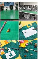 Tapete de Corte de PVC de 3 Capas con Núcleo Blanco, Autocicatrizante, Antideslizante, A1, Doble Cara, para Herramientas de Bricolaje, para Plotter A1/A2/A3/A4