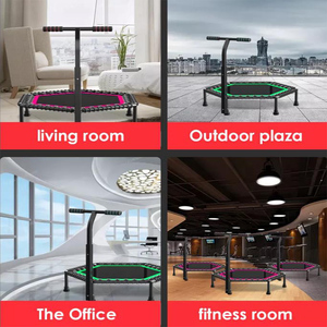 Mini trampolín hexagonal confiable <span class=keywords><strong>para</strong></span> <span class=keywords><strong>gimnasia</strong></span> en interiores con banda elástica Mini trampolín <span class=keywords><strong>para</strong></span> interiores - Product Image 3