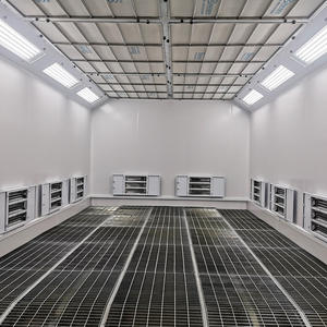 <span class=keywords><strong>Cabine</strong></span> de <span class=keywords><strong>peinture</strong></span> automobile à aspiration descendante entièrement éclairée par LED, dimensions intérieures personnalisables 8,5m x 4,2m x 2,8m, pour usage en garage - Product Image 3