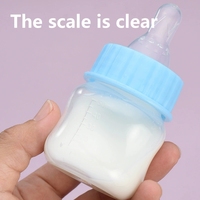 Biberon de lait pour bébé 50ML sans BPA biberon PP à col large avec motif de dessin animé pour bébé de 0 à 12 mois