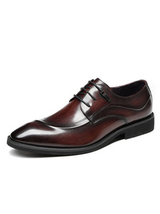 Chaussures d'affaires luxueuses pour hommes, fabriquées à la main avec des lacets en cuir de vachette de haute qualité, confortables et respirantes, classiques et élégantes. - Product Image 6