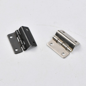 Bisagra Estándar Tipo H de 24 mm x 8 mm, Montaje en Superficie, Hierro, Diseño Minimalista y Duradero para Muebles, Plateado/Negro - Product Image 3