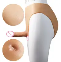 Silicone Gode Ceinture Élastique Culotte Gode Réaliste Pantalon Dispositif de Masturbation Pour Femme Lesbienne Sangle sur le Pénis de Jouet de Sexe %