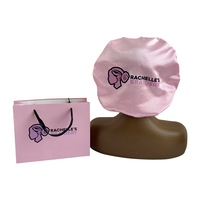 Sac cadeau en papier avec logo, ruban et poignée, sac en papier de luxe personnalisé pour extensions de cheveux et perruques