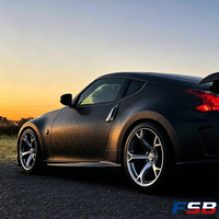 Rines FSB HOT4 19x9.5/19x10.5 de Aleación Cromada Ligera Forjada Estilo Nismo 5x114.3/66.1 Nuevos para 370Z G35 G37 Q50 Q60