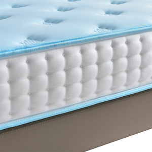 Colchón de Algodón Tejido Rígido para Cama, 21 cm de Grosor, Firme, Ecológico, Tamaño Personalizable, Color Azul Elba B Hipoalergénico - Product Image 2
