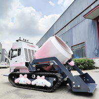 Camion malaxeur à béton mini chenillé de qualité supérieure, fiable, pour chantiers urbains et ruraux