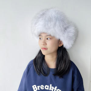 サンプルサポート2026高品質フォックスファーと防水生地トラッパーハットファー付きウシャンカ帽子 - Product Image 3