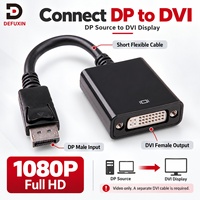 Adaptateur DFX DP vers DVI-D 1080P Full HD, convertisseur vidéo mâle vers femelle pour ordinateur de bureau, ordinateur portable, moniteur, projecteur