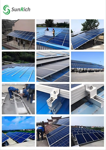 Kits complets de rails de montage photovoltaïques en aluminium, pinces et supports de <span class=keywords><strong>fixation</strong></span> de panneaux solaires pour toits en acier - Product Image 4