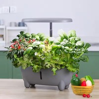 Pot de culture hydroponique intelligent moderne pour intérieur, contrôle par application/Bluetooth, design écologique et respirant pour la culture de légumes, fruits et herbes