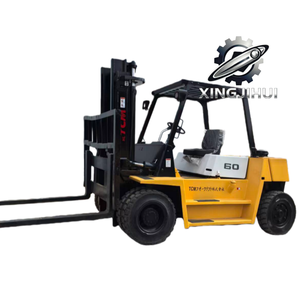 รถยก TCM FD60Z 6 ตัน รถยกมือสองจากญี่ปุ่น 6 ตัน เครื่องยนต์ Isuzu 6BG1 รถยกใช้แล้ว รถยกใช้น้ำมันเชื้อเพลิง 3000 มม. 6000 กก. - Product Image 1