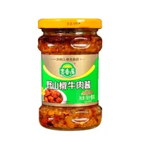 الغذاء مصنع الجملة جى شيانغ جو البرية الجبلية الفلفل قذرة الأحبة 188G صلصَة الفلفل الحار