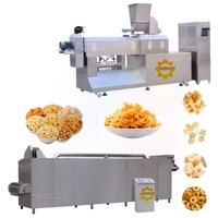 Extrudeuse alimentaire pour snacks 150 kg/h, machines à faire des snacks de maïs soufflé, machine à faire des boules de fromage soufflées, ligne de production de chips de riz 65