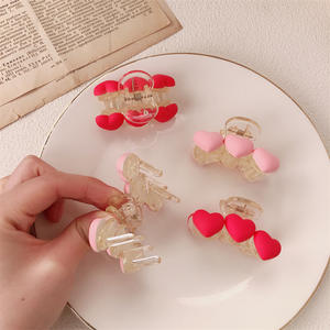 Pinzas de Pelo Transparentes con Forma de Corazón, Pinzas de Pelo de Moda, Personalidad, OEM, Prácticas para el Baño, Pinzas de Pelo Geométricas Mini Kawaii, Pinzas de Pelo Dulces con Forma de Tiburón - Product Image 4