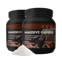 OEM/ODM poudre de mélange de glucides à haute teneur en protéines Massive Gainer avec supplément sportif BCAA pour le soutien de la nutrition musculaire