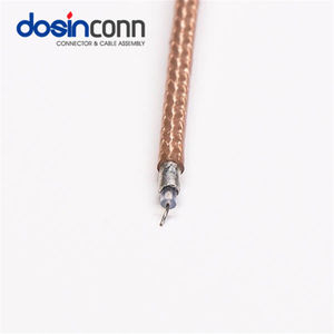Cable <span class=keywords><strong>BNC</strong></span> de Conexión a Panel, Hembra, Crimpado, 180 Grados, Coaxial, Recto, Montaje Frontal, con RG316 a TD - Product Image 3