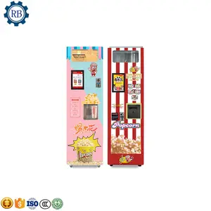 Commercial Popcorn for Small Business Automatic Coin Operated Popcorn Vending Machine Hot Air Popcorn Maker