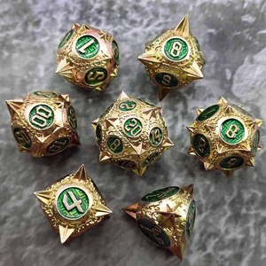 ลูกเต๋าโลหะทรงค้อนดาวตกคมลูกเต๋าเล่นตามบทบาท<span class=keywords><strong>ป</strong></span>รับแต่งได้ลูกเต๋าโลหะ DND - Product Image 6